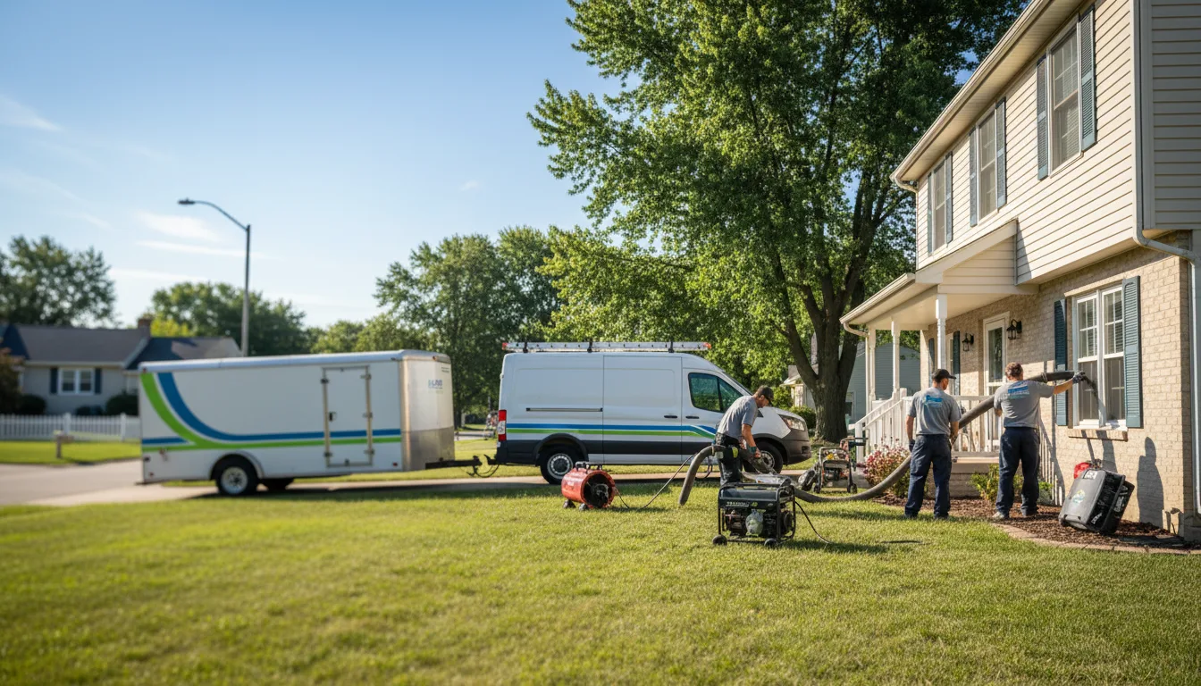 Flooded Basement Restoration And Cleanup With Repair in Morris, IN near me